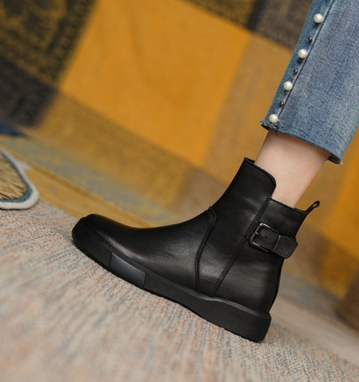 atena-bota-feminina-sem-salto - preta