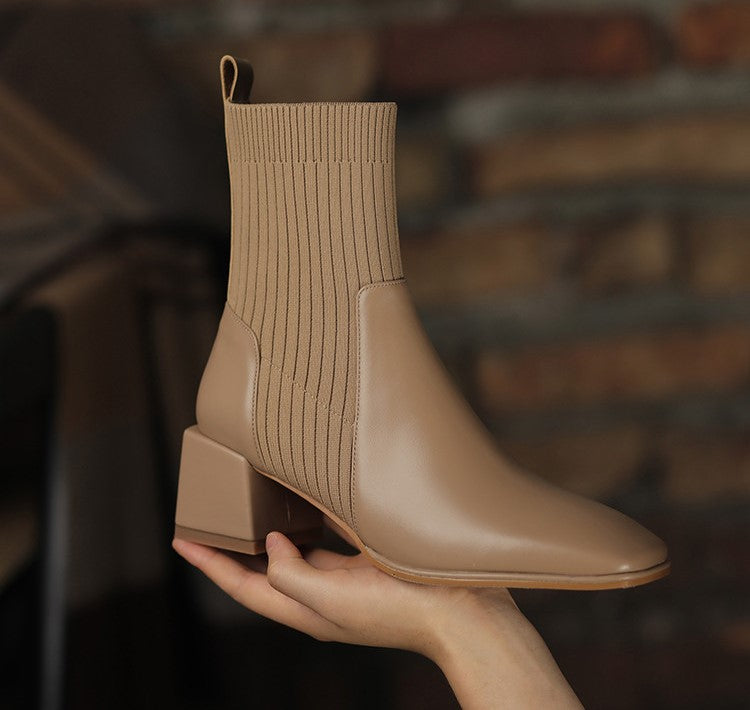 Dallas Bota Feminina Texana Western Cano Curto com Malha - Damasco