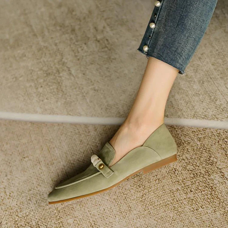 Breda Sapato Feminino Com Pérola - Verde