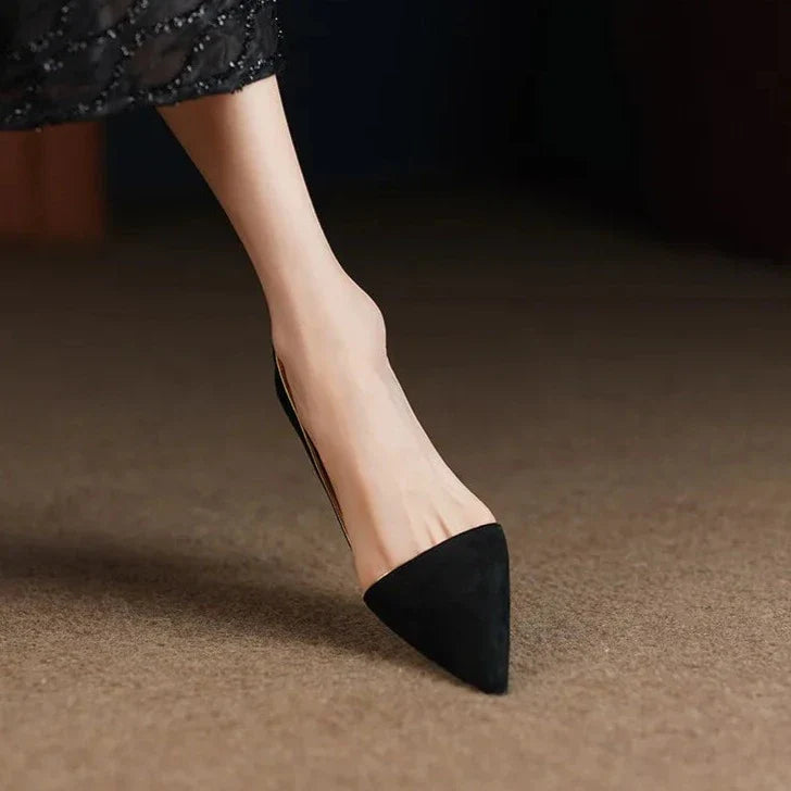 Marselha Sapato Feminino Salto Alto De Bico Fino - Preto