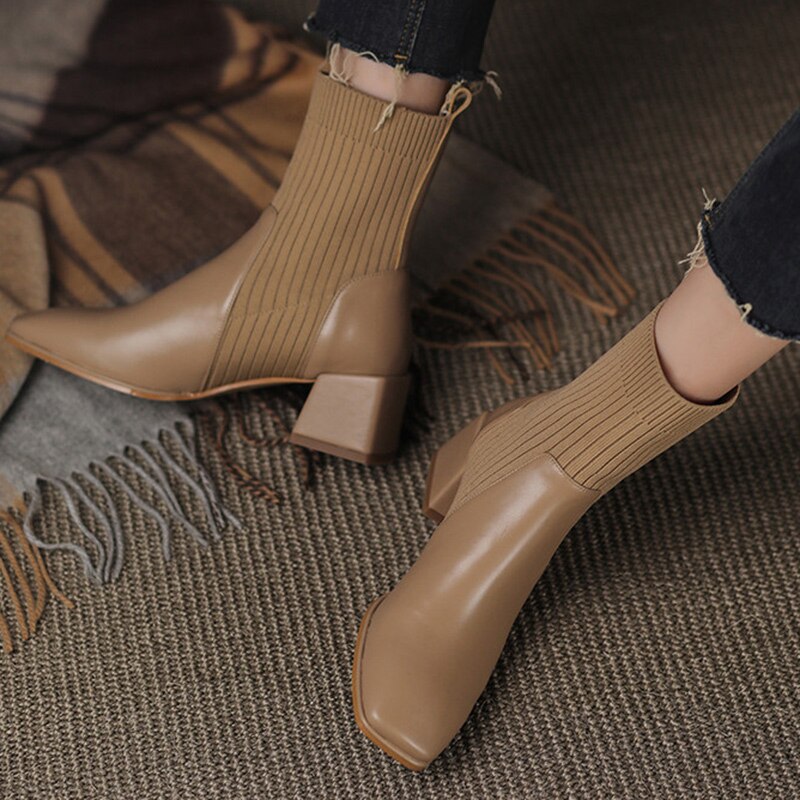 Dallas Bota Feminina Texana Western Cano Curto com Malha - Damasco