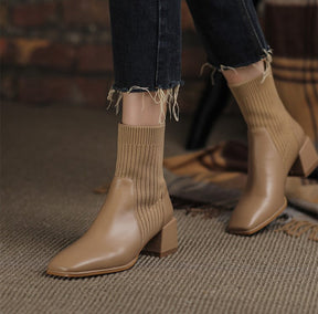 Dallas Bota Feminina Texana Western Cano Curto com Malha - Damasco