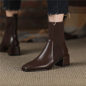 Dallas Bota Feminina Texana Western Cano Curto com Malha - Marrom