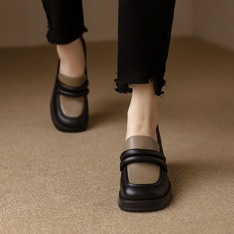 Virginia Mocassim Feminino com Salto - Preto