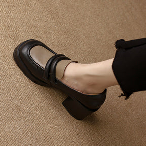 Virginia Mocassim Feminino com Salto - Preto