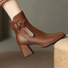 Arizona Bota Feminina Texana Western Cano Curto - Marrom