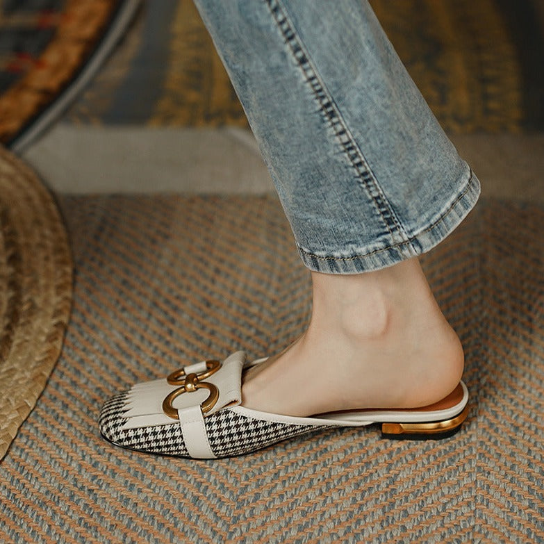sapato-mule-feminino-sem-salto-xadrez-branco